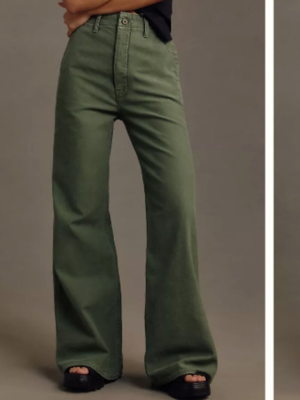 Mother The Major Sneak Roller Wide Leg Jeans Size 30 (8-10)